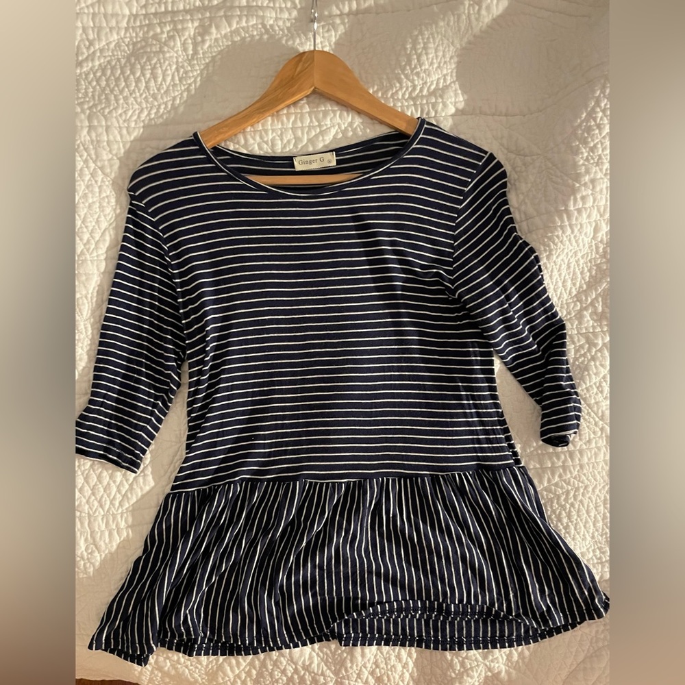 Ginger G ruffled top